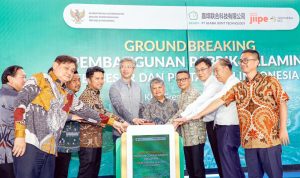Foto ground breaking PT Geabh di gresik